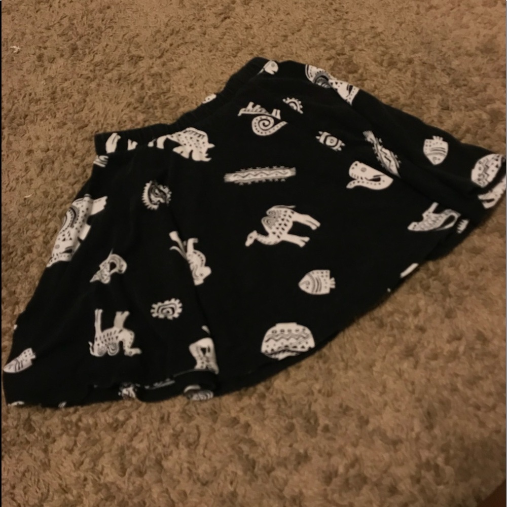 animal print skirt f21